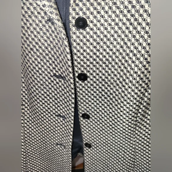 Ann Taylor Women's Houndstooth Blazer - Black and Cream - Picture 8 of 8